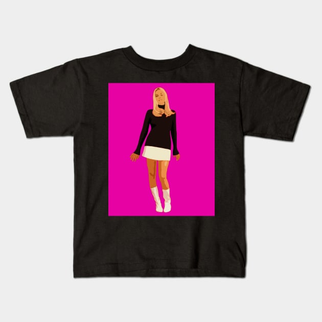 margot robbie Kids T-Shirt by oryan80